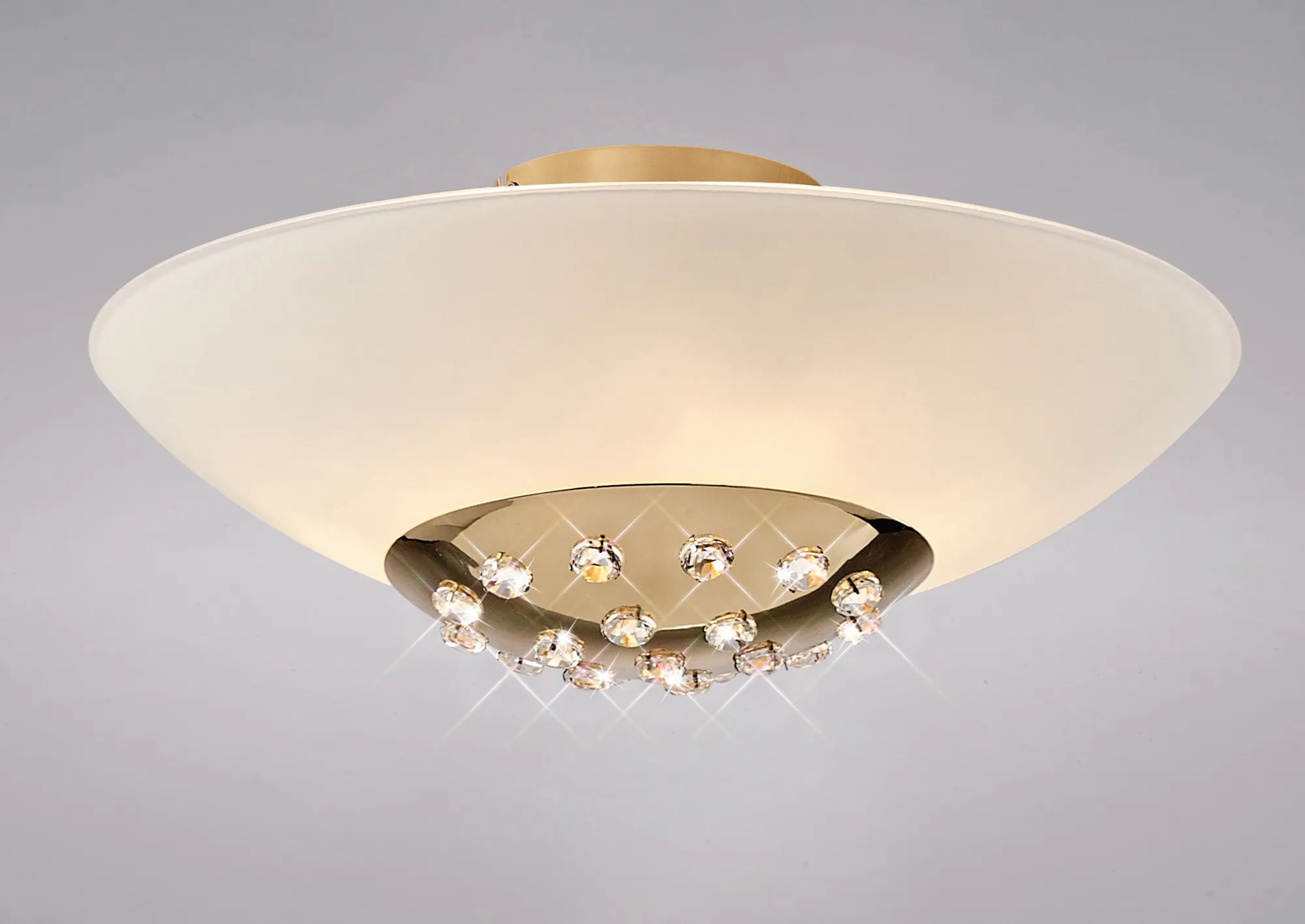 Amada Crystal Ceiling Lights Diyas Flush Crystal Fittings